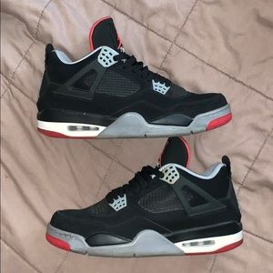 Jordan retro Bred 4’s 2012 release